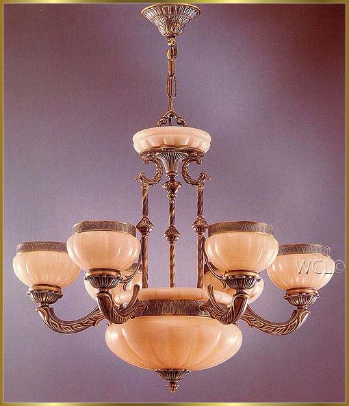 Alabaster Chandeliers Model: RL 1334-75